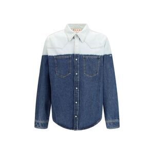 Marni Blue Denim Men's Shirt